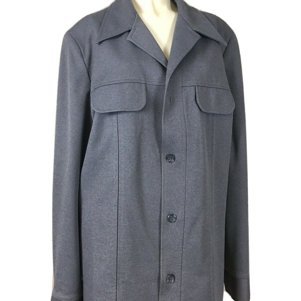 Haggar Vtg Mens Gray Suit Jacket As Is retro k073